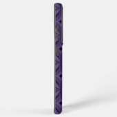 Dark Purple Colored Retro Pattern Samsung Galaxyケース (右側面)