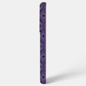 Dark Purple Colored Retro Pattern Samsung Galaxyケース (左側面)