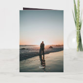 Dark Purple Fine Art Floral Elegant Wedding 招待状 (裏面)