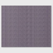 Dark Purple & Gray Wonky Stripes ラッピングペーパー (フラット)
