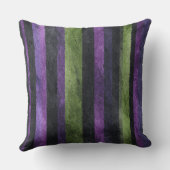 DARK PURPLE & GREEN HALLOWEEN HAUNTED HOUSES クッション (裏面)