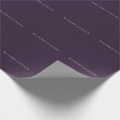 Dark Purple Minimalist Plain Modern  ラッピングペーパー (角)