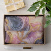 Dark Purple Pink Gold Marble 薄葉紙 (ギフト)