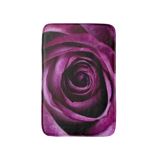 Dark Purple Rose バスマット (正面縦)