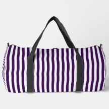 Dark Purple Striped Design | Stylish Travel & Gym 