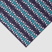 Dark Purple Teal Arrow White Dots Pattern 薄葉紙 (詳細)
