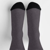 Dark purple textured surface swirling pattern ソックス (上部)