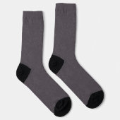 Dark purple textured surface swirling pattern ソックス (右)