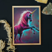 Dark Rainbow Gothic Unicorn AIがデジタルアートを制作 ポスター