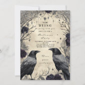 Dark Raven Roses Halloween Gathering 招待状 (正面)