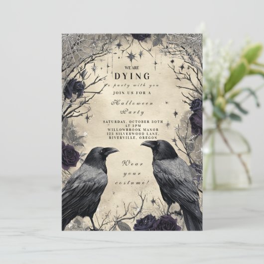 Dark Raven Roses Halloween Gathering 招待状 (スタンド正面)