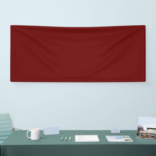 Dark Red #650000, Copper Rust Vinyl Banner 横断幕 (トレードショー)