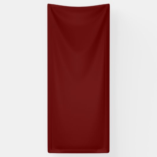 Dark Red #650000, Copper Rust Vinyl Banner 横断幕 (縦)