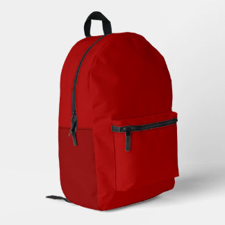 Dark Red Backpack プリントバックパック