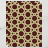 Dark Red design scrapbooking paper (正面/裏面)