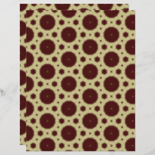 Dark Red design scrapbooking paper (正面/裏面)