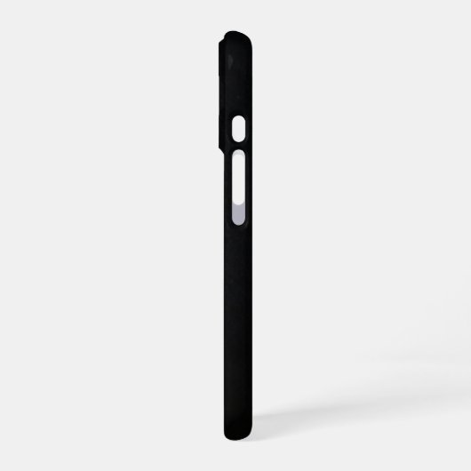 Dark Red Feather on Black Minimal Case iPhone 16ケース (左側面)