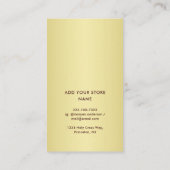 Dark-red gold design,Logo or Photo in gold circle, 割引カード (裏面)