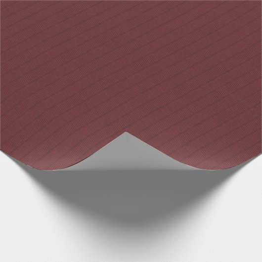 Dark Red Herringbone Pattern Wrapping Paper Roll ラッピングペーパー (角)