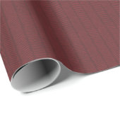 Dark Red Herringbone Pattern Wrapping Paper Roll ラッピングペーパー (ロールコーナー)
