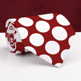 Dark Red Jumbo Polka Dots Custom Necktie ネクタイ