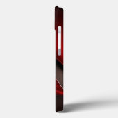 Dark Red Leaf Texture iPhone 13 Back Cover Case-Mate iPhoneケース (裏面 / 左)