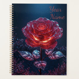 Dark Red Rose Planner プランナー手帳