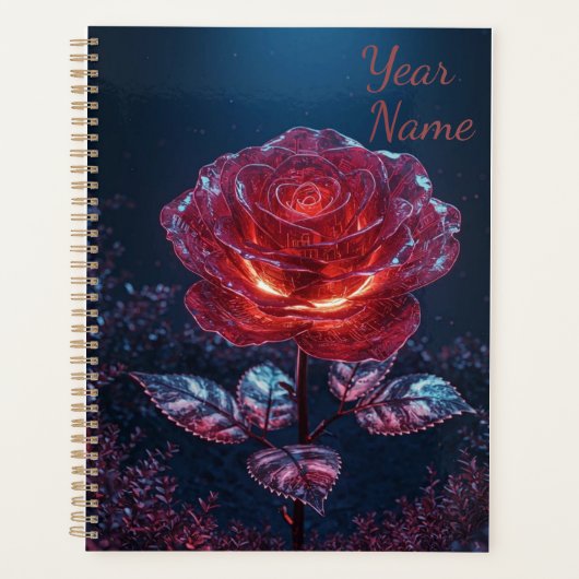 Dark Red Rose Planner プランナー手帳 (正面)