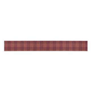 Dark Red Tartan Plaid グログランリボン