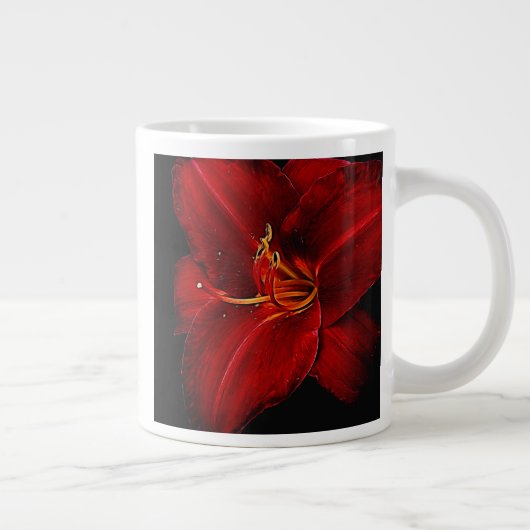 Dark Red Tiger Lily Jumbo Mug ジャンボコーヒーマグカップ (右)
