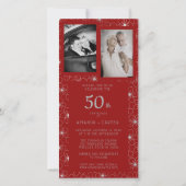 Dark Red Vintage Wedding Anniversary Flowers (裏面)