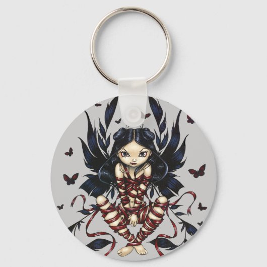 「Dark Ribbon Fairy」キーチェーン キーホルダー (正面)