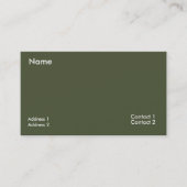  dark  rich green -QR code  名刺 (正面)