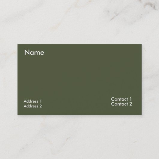  dark  rich green -QR code  名刺 (正面)