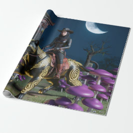Dark Rider Black Cat Mushrooms Ghoul ラッピングペーパー