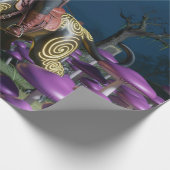 Dark Rider Black Cat Mushrooms Ghoul ラッピングペーパー (角)