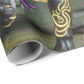 Dark Rider Black Cat Mushrooms Ghoul ラッピングペーパー (ロールコーナー)