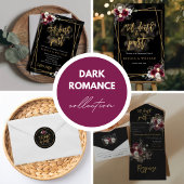 Dark Romance Gothic Wedding Sticker ラウンドシール