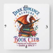 Dark Romance Readers.... スクエア壁時計 (正面)
