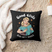 Dark Romance Romantasy Good Girls Read Dirty Books クッション (ブランケット)