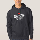 Dark Romance Skeleton Heart Hoodie for Couples パーカ (正面)