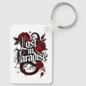 Dark Romance Tattoo Style Quote キーホルダー (裏面)