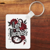 Dark Romance Tattoo Style Quote キーホルダー (裏面)