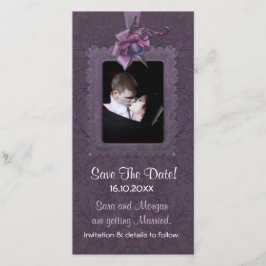 Dark Romance Wedding Save the Date セーブザデート