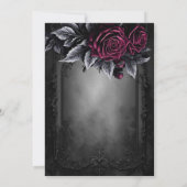 Dark Romantic Floral Gothic wedding invitation 招待状 (裏面)