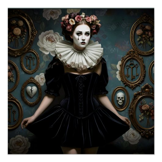 Dark Romantic Gothic Design ポスター (正面)