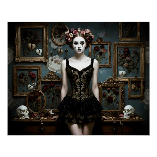 Dark Romantic Gothic Design ポスター (正面)