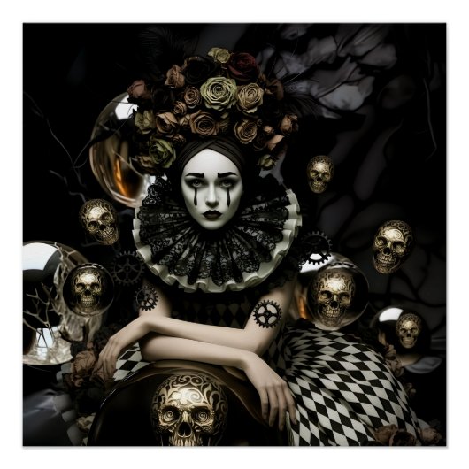 Dark Romantic Gothic Design ポスター (正面)