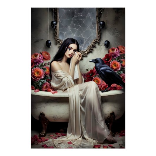 Dark Romantic Gothic Design ポスター (正面)