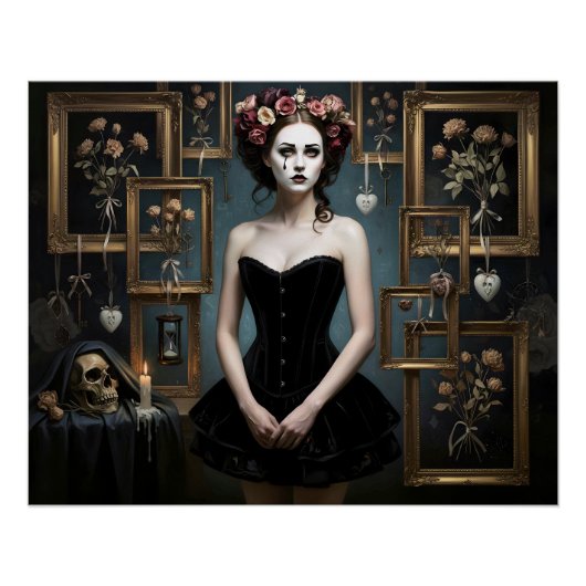 Dark Romantic Gothic Design ポスター (正面)